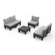 KETER Baštenski set Cantara elements 5 seater/ grafit