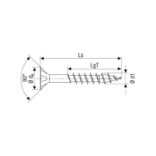 SPAX Flat countersunk head, T-STAR plus