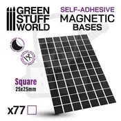 shumee GSTU503493 Magnetni predrezani lepilni trakovi velikosti kvadratnih metrov 25x25 mm