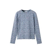 MANGO KIDS Majica RIBAOP opal/čokolada/bela