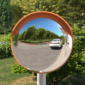 vidaXL Vanjsko konveksno prometno ogledalo narancasto O 30 cm PC