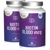 Essentials Biotin 10,000 µg, visok odmerek - vegansko, 60 kapsul