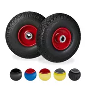 Northix Kolesa za samokolnico PU guma, 2 kom., premer 4.00-6, nosilnost 400 kg