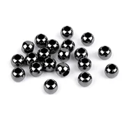 Plastične kroglice Kovinske z veliko luknjo 8x10 mm - antracit (1200 kosov)
