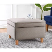Atelier del Sofa Tabure Roscen, 63x43x63cm, Svetlosivi