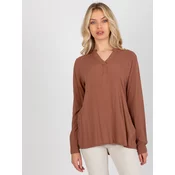 Blouse-D73761M11081A-brown