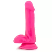 Blush Neo 6 Inch Dual Density Cock with Balls Pink
