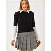Bianco Lucci Pulover Pullover črna