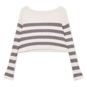 Cropp - Džemper sa prugama - light grey