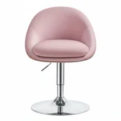 Songmics Nastavljiv vrtljiv stol 52x505x685-805 cm roza
