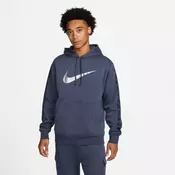 Nike M NSW REPEAT SW FLC PO HOOD BB, moški pulover, modra DX2028