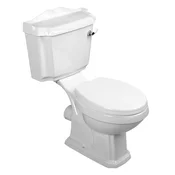 ANTIK Classic stranišče z zaprto vezavo + straniščno sedalo, belo - Bela - 48x86x76 cm - Aqualine - ANTIK AQUALINE - 24 - Keramika - Retro - 480 - 860 - 760 - 14
