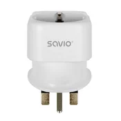 SAVIO Putni adapter, uticnica eu - utikac uk ap-04