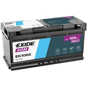 Start-Stop Akumulator EXIDE EK1060 AGM 106Ah D+