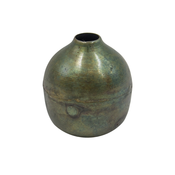 Zeleno-zlata kovinska vaza KOLONY 13 cm