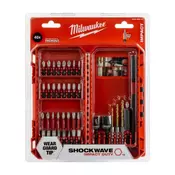 MILWAUKEE 40 - delni set vijačnih nastavkov SHOCKWAVE 4932492004
