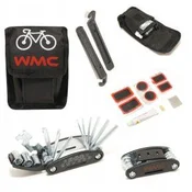 WMC TOOLS Kratka oprema za kolo s tubami, zakrpami in orodjem 25v1