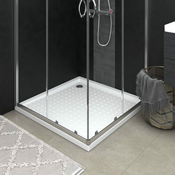 Podloga za tuširanje s tockicama bijela 80 x 80 x 4 cm ABS