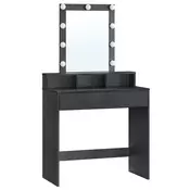 Songmics Toaletna mizica 80x40x145 cm črna