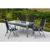Gardenson Vrtna Garnitura Amalfi, 5-Delno, Črna