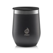 Mizu Wine Tumbler Ceramic pohár na víno, 330 ml, čierna