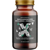 BrainMax Saccharomyces boulardii + Potovalni probiotiki z MOS & FOS, 90 rastlinske kapsule