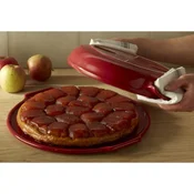 Tarte Tatin set, ceramic, 28 cm, Burgundy - Emile Henry
