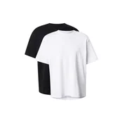 JACK & JONES Majica JWHURBAN EDGE črna/bela