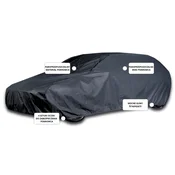shumee Avtomobilska prevleka za Kombi L1 455-480 cm, klasična, črna