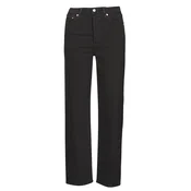 Levis RIBCAGE STRAIGHT ANKLE Črna