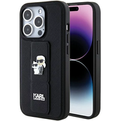 Etui za telefon Karl Lagerfeld iPhone 15 Pro 6.1 boja: crna