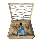 Kovilj Kajsija Gift Box 2 caše Grappa - model sace