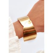 Smooth gold stainless steel bracelet