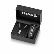 Hugo Boss Moderni komplet nakita za moške Sakis 1570151 (Ogrlica, Zapestnica)