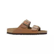 BIRKENSTOCK Claquettes Arizona Cuir Huilé Marron Kostanjeva
