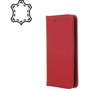 Ovitek Genuine Leather Book za Samsung Galaxy A56/A36 - rdeč