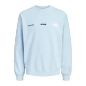 Jack & Jones Junior Majica JCOClub Summer svetlo modra/črna/bela