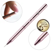shumee Molly Nails 9mm Automatic Liner Medium Pro Art čopič za nohte, rožnato zlate barve