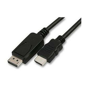 Video kabel DisplayPort moški - HDMI moški, 5 m, črn