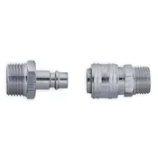 Dedra Set hitrih spojev 1/4  moški navoj - A535402
