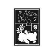 Samolepilna šablona Bunny A5
