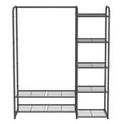 Songmics Obešalnik za oblačila 29x112x1584 cm Črn