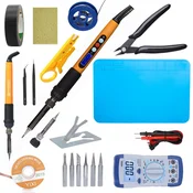 Rosfix Set Spajkalnik Electric s 21v1 – 60w, LCD, 180-500°C, 6 Grotov, ESD SAFE | 220v, 90cm Kabel