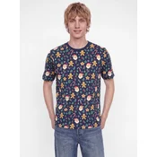 JACK & JONES Majica JJBELL XMAS mornarska/konjak/zelena/krvavo rdeča