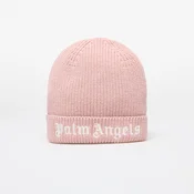 Palm Angels Kids Logo Knit Beanie Pink/ White II