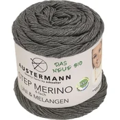 Austermann Step Merino 4 Uni & Melangen 90317-1002 Grey Melange Pletilna preja