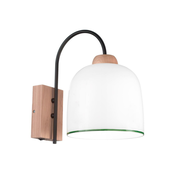 Kolarz A1352.61.G - Zidna lampa NONNA 1xE27/60W/230V hrast/bela/zelena
