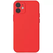 Baseus Liquid Silica Gel Case iPhone 12 Mini - red (6953156228474)