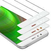 Cadorabo CADORABO Huawei P9 - Zaščitna folija v transparentno z belo - 3-pack Kaljeno steklo za zaščito zaslona s trdoto 9H in 3D dotikom, (20553263)