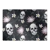 Decormat Podloga za zaščito tal Lobanje in listi 140x100 cm 2 cm